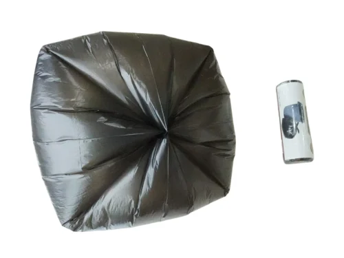 Industrial trash bag for commercial waste disposal