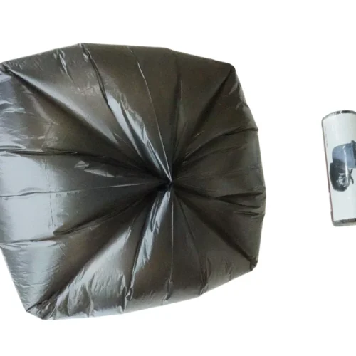 Industrial trash bag for commercial waste disposal